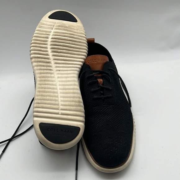 Cole Haan Mens Black 2.Zerogrand Stitchlite Wingtip Oxford  Knit GrandOS SZ 9.5M - Picture 5 of 9